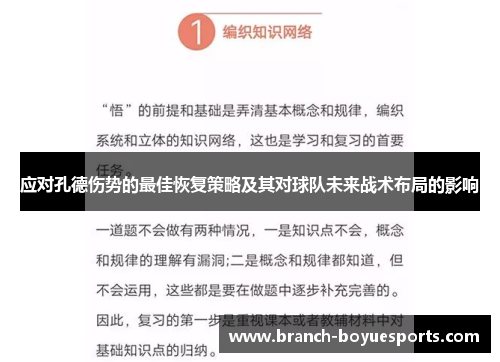 应对孔德伤势的最佳恢复策略及其对球队未来战术布局的影响